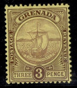 GRENADA EDVII SG84, 3d dull purple & yellow, M MINT.