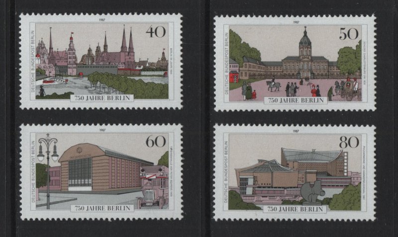 Germany  Berlin   #9N537a-d  MNH  1987   anniversary Berlin