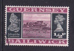Guernsey  #41 used  1971  castle  1/2p