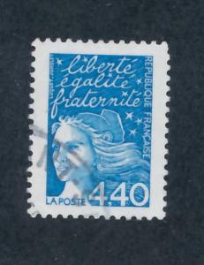 France 1997 Scott 2599 used - 4.40fr, Marianne of July 14th