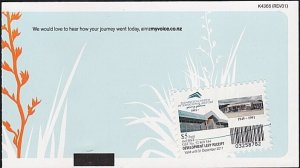 NEW ZEALAND 2011 Palmerston North Departure Tax $5 on Air NZ Boarding Pass.B4222