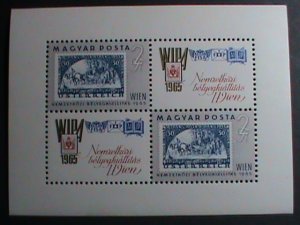 ​HUNGARY STAMP-1965 SC#1681 WIPA'65-INTERNATIONAL.STAMP SHOW-VIENNA MNH S/S-VF