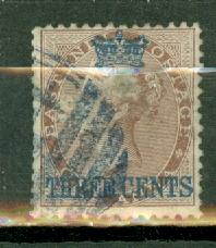 Straits Settlements 3 used thin CV $100