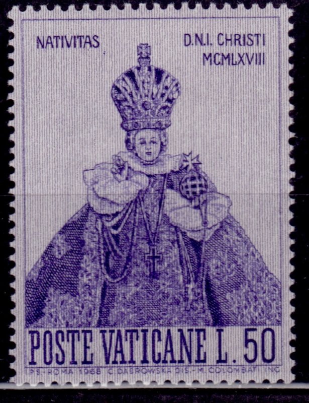 Vatican, 1968, Christmas Issue, 50L, sc#465, MLH