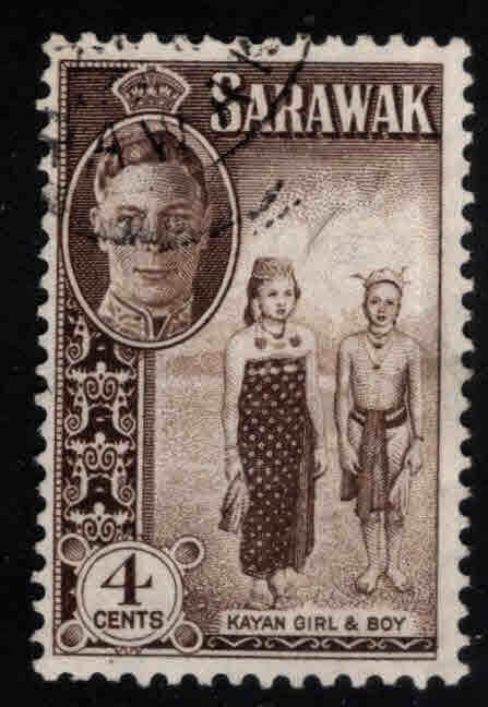 SARAWAK Scott 183 Used 1950 stamp