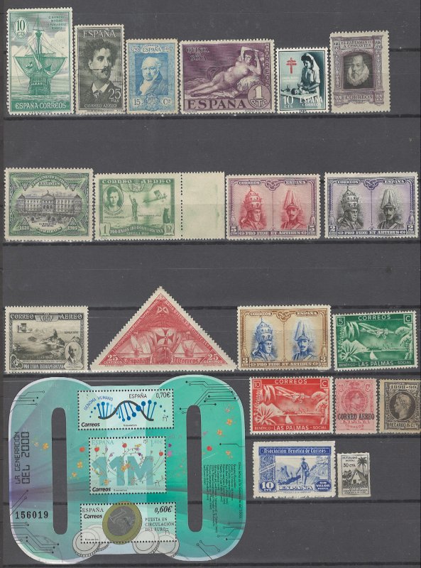 COLLECTION LOT # 2901 SPAIN 19 ALL CONDITIONS STAMPS + 1 SS 1916+ CV+$20