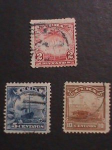 ​CUBA-1899 SC# 231,236-7  123 YEARS OLD-SUGAR CANE FIELD- USED VF COMPLET