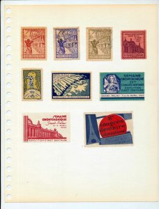 France Paris Foire MH Unused MNH Poster Labels (Appx 70 Items) NS 525