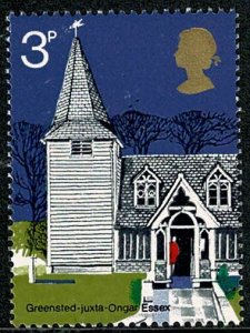 GB 1972 Churches 3p. Missing Phosphor. SG 904y.