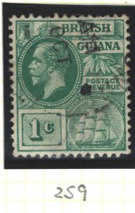 British Guiana Sc#178 Used SG259 - slight crease