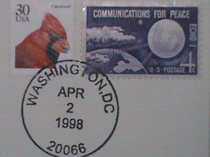 ​UNITED STATES STAMP-1997-COMMEMORATIVE COIN COVER WITH STAMPS & UN-CIRCULATED