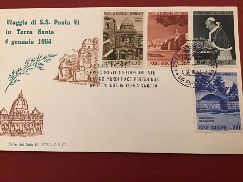 Vatican 1964 S.S. Paolo VI Postal Cover R42323 