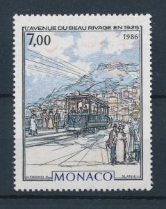 [113426] Monaco 1986 Railway trains Eisenbahn From set MNH