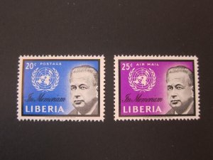 Liberia 1962 Sc 401,C137 set MNH