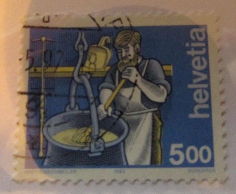 1993 Switzerland SC #848 INDUSTRY used stamp