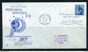 Canada 1958 FDC  Intl Geophysical Year 12699