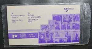 Stamp Canada January-June 1976 Commemorative set of 16 MNH