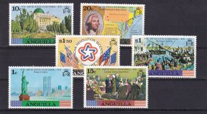 SA17a Anguilla 1976 200th Anniv of American Independence mint stamps