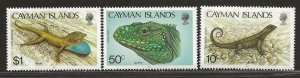 CAYMAN ISLANDS SC# 583-85   FVF/MNH