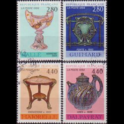 FRANCE 1994 - Scott# 2398-401 Decorative Arts Set of 4 Used