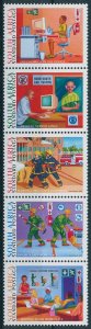 South Africa Stamps 2009 MNH Occupational Health Firefighters 5v Strip