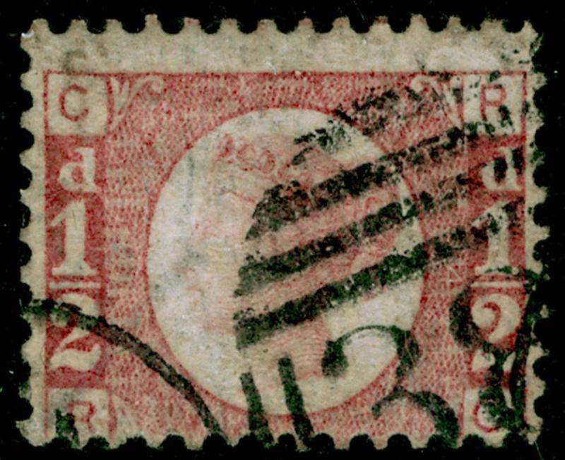 SG48, ½d rose-red PLATE 14, USED. Cat £25. RC 