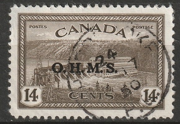 Canada 1949 Sc O7 official used QC CDS