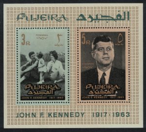 Fujeira President Kennedy Commemoration MS 1965 MNH SG#MS38 MI#Block 1A