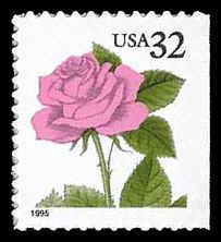 PCBstamps   US #2492 Bk Sgl. 32c Pink Rose, MNH, (24)
