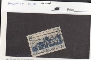 J25767  jlstamps 1938 france set of 1 used #b70 palace checked