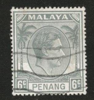 MALAYA Penang Scott 8 used 1949-52 