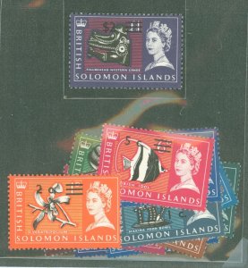 Solomon Islands (British Solomon Islands) #149-66 Mint (NH) Single (Complete Set)