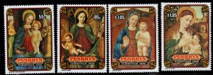 NAURU Scott 411-414 MNH** Christmas 1992 Art set