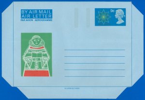 1968 Great Britain 9d Aerogramme SPECIMEN Envelope! Near Mint Condition (SK)