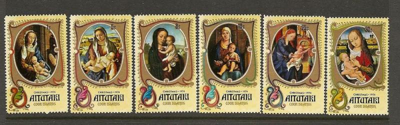 Aitutaki Scott #104-109  MNH  Scott CV $3.50