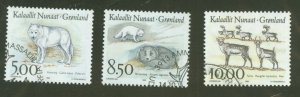 Greenland #262-64 Used Single (Complete Set)