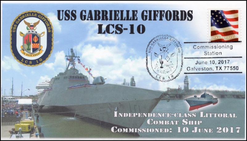 17-272, 2017, USS Gabrielle Giffords, LCS-10, Navy, Commissioning, Event Cover