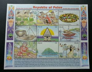 Palau Pacific Arts Festival 2000 Dance Craft Food Island Turtle (sheetlet) MNH