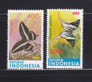 Indonesia 1371-1372 Set MNH Butterflies (D)