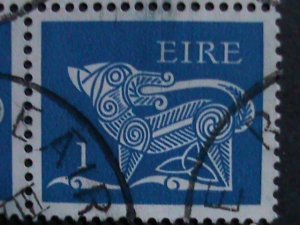 IRELAND 1971 SC#291 DOG FROM ANCIENT BROOCH USE BLOCK-VF-FANCY CANCEL