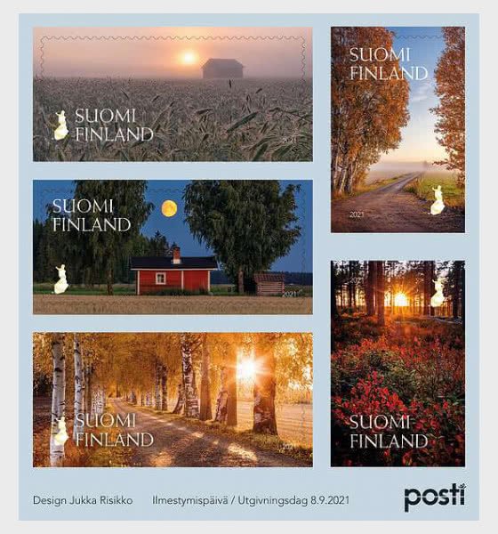 Stamps of Finland 2021.- Glimmer of Fall - Miniature Sheet.