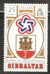 Gibraltar Scott 329 MNH** 1976 USA Bicentennial stamp