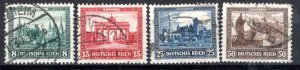 Germany Reich Scott # B34 - B37, used