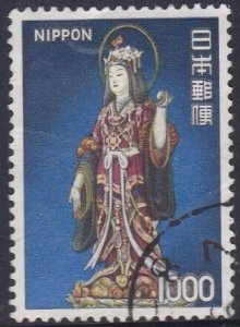 Japan 1972 Definitives  -  Stature - Goddess of luck  - 1000y used