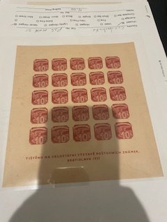 Czechoslovakia sc P26 MNH SS