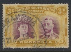 British South Africa Company / Rhodesia  SG 136 Poor used   see details and scan