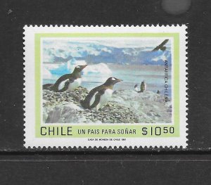 CHILE #589 PENGUINS MNH