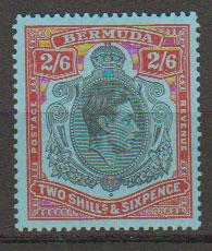 Bermuda SG 117c MH assumes perf 13  lowest cat value