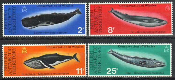 British Antarctic Territory Stamp 64-67  - Whales