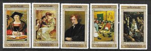 YEMEN Sc 239-9D NH issue of 1967 - FLEMISH ART